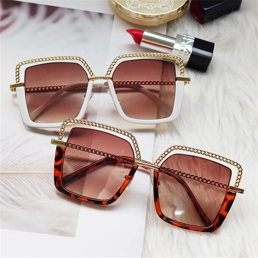 Women's Sunglasses Alloy Watch Chain Sunshade UV400