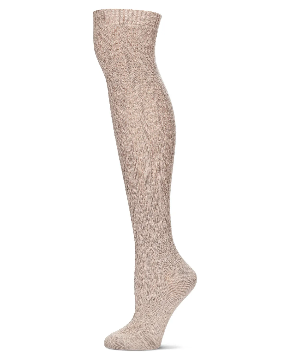 Women's Textured Rib Knit Over The Knee Warm Sock