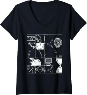 Womens Watches Collector I Horologist Wristwatch Watches Watches V-Neck T-Shirt