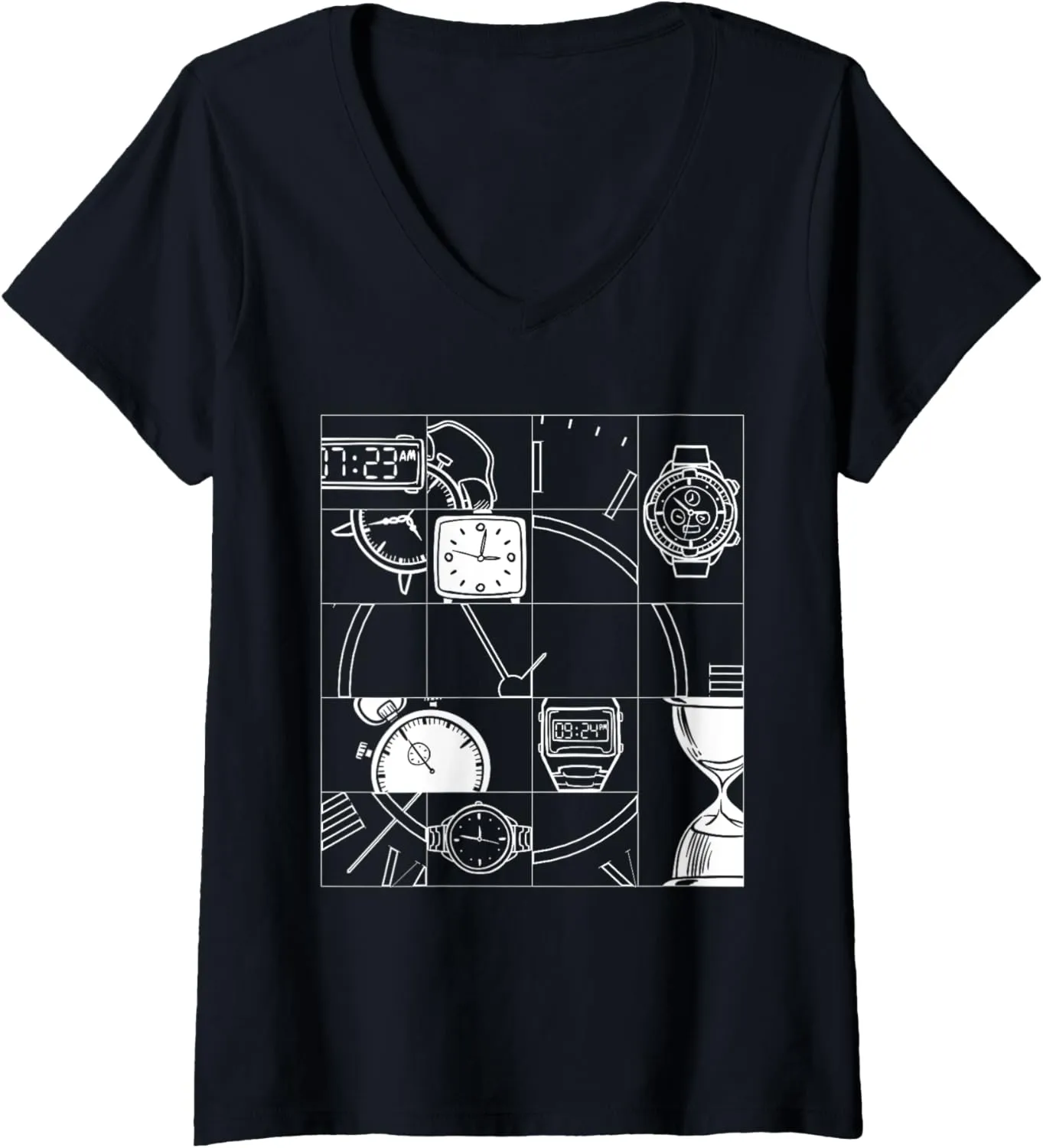 Womens Watches Collector I Horologist Wristwatch Watches Watches V-Neck T-Shirt
