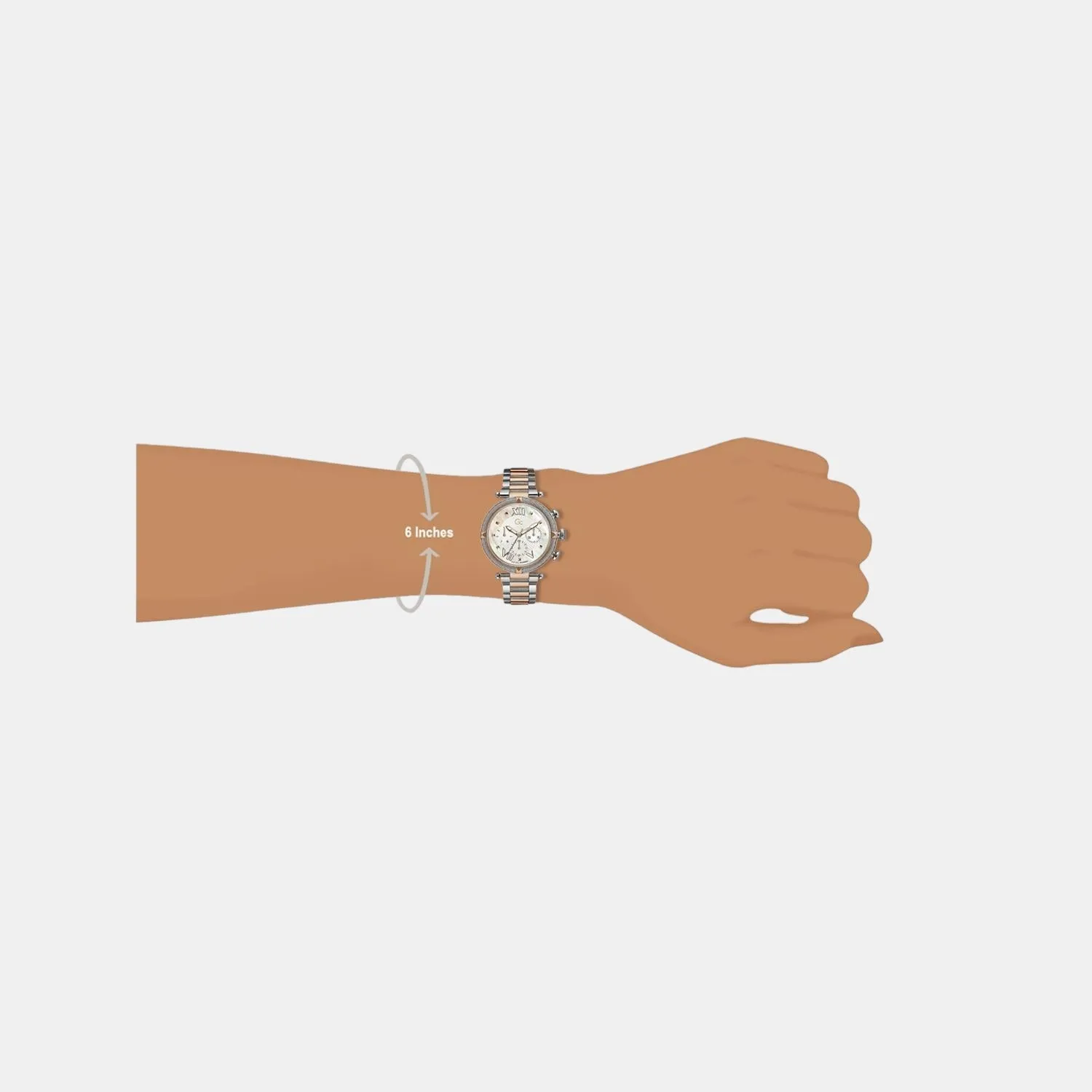 Women's White Stainless Steel Chronograph Watch Y16002L1MF