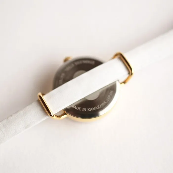 Women's Wristwatch - White and Pink Color, Japanese handmade wrist watch