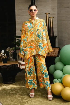 Women's Yellow Korean BSY Top & Pant