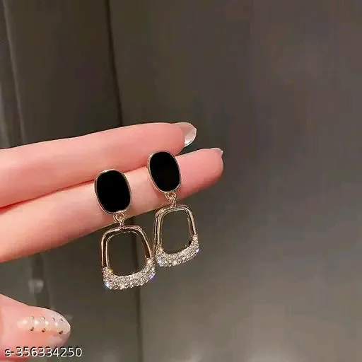 Wonderful Earrings &amp; Studs - Gold Plated Chandelier Style with Artificial Stones
