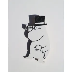 Wooden Brooch Moominpappa With Spyglass