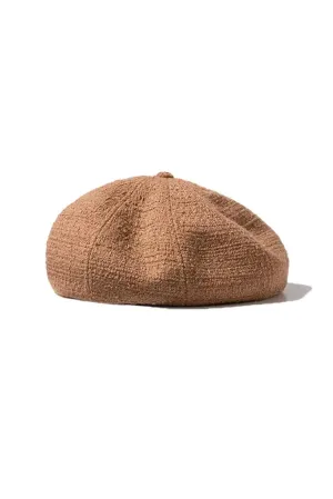 Wool Blend Vintage Tweed Beret Hat