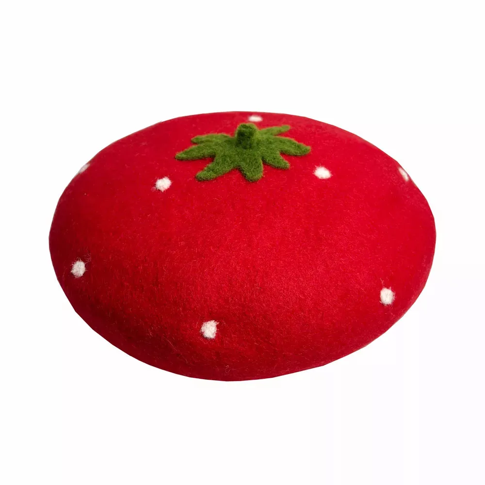 Wool Mushroom Beret