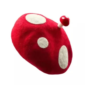 Wool Mushroom Beret