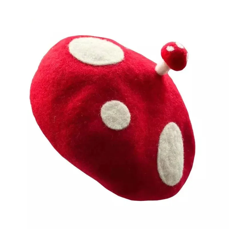 Wool Mushroom Beret