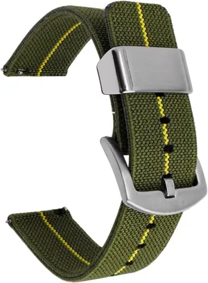 Woven Nylon Strap 18mm 20mm 22mm 24mm Canvas Sport Band Smart Watch Wrist Strap Quick Release Watch Band Watch Accessories