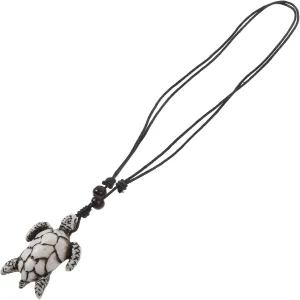 Woven Rope Turtle Pendant Necklace for Men Vintage Jewelry Stylish Accessory for Daily Wear Cosplay Unique Decorative Necklace with Detail