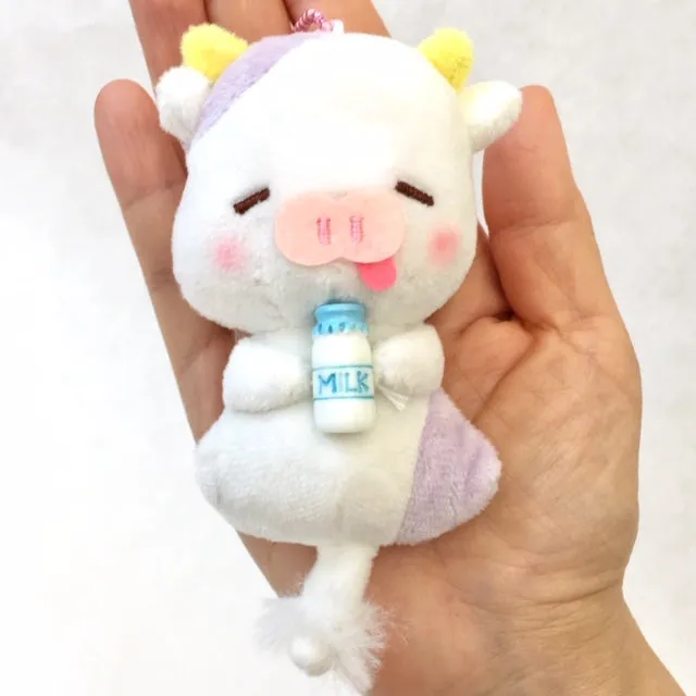 X 63024 MILK BABY ANIMALS PLUSH KEY CHARMS-DISCONTINUED