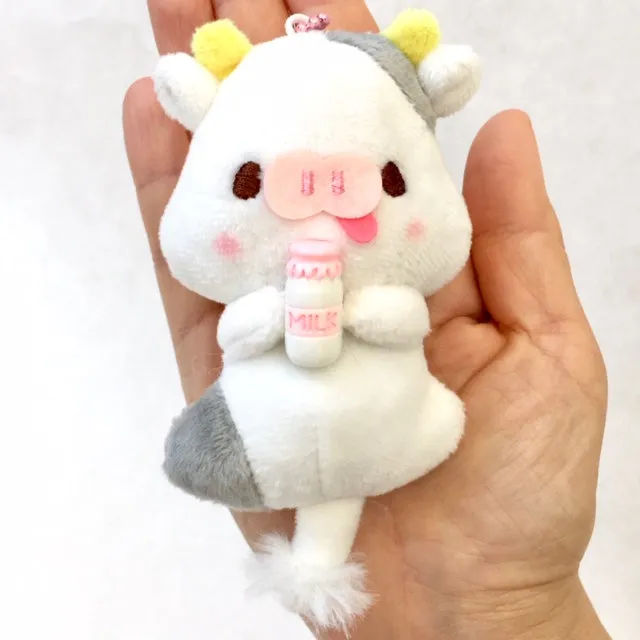 X 63024 MILK BABY ANIMALS PLUSH KEY CHARMS-DISCONTINUED