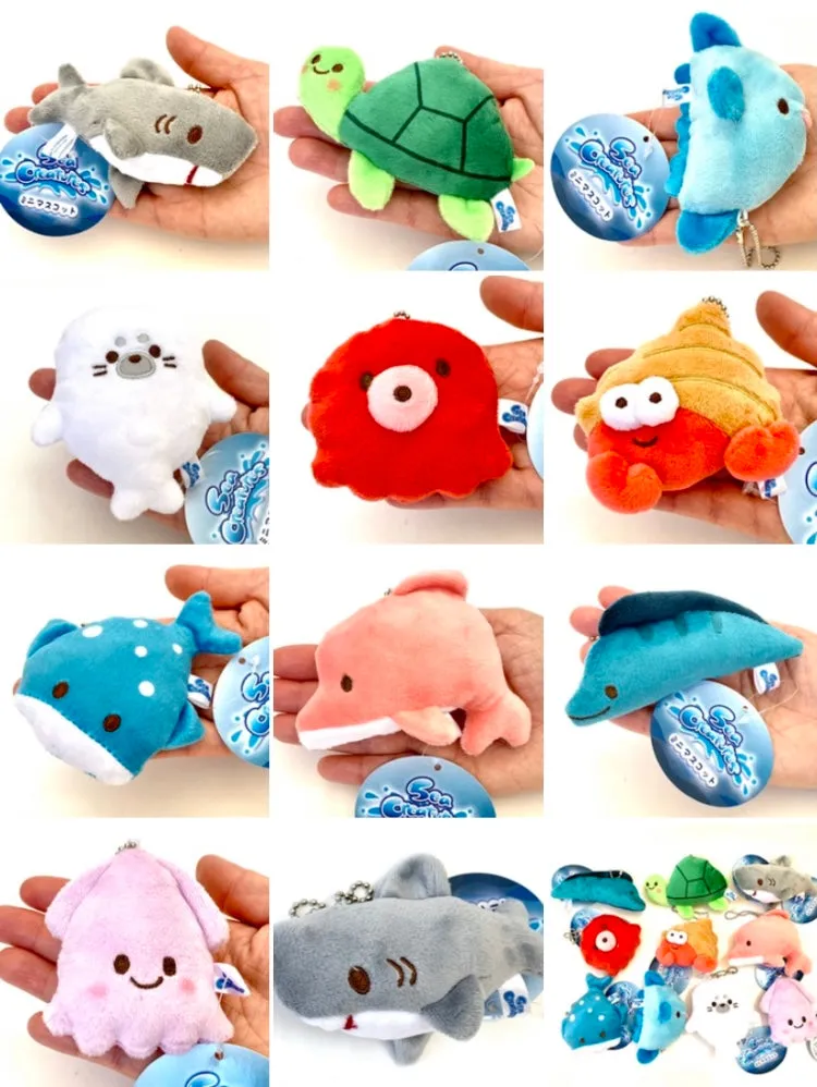 X 63230 Sea Life Mini Plush Charms-DISCONTINUED