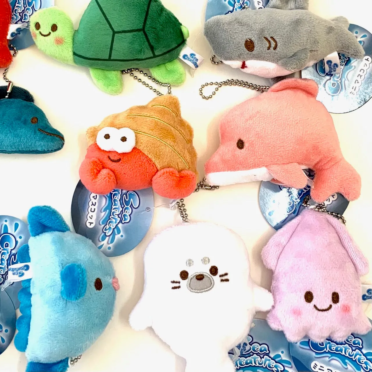 X 63230 Sea Life Mini Plush Charms-DISCONTINUED