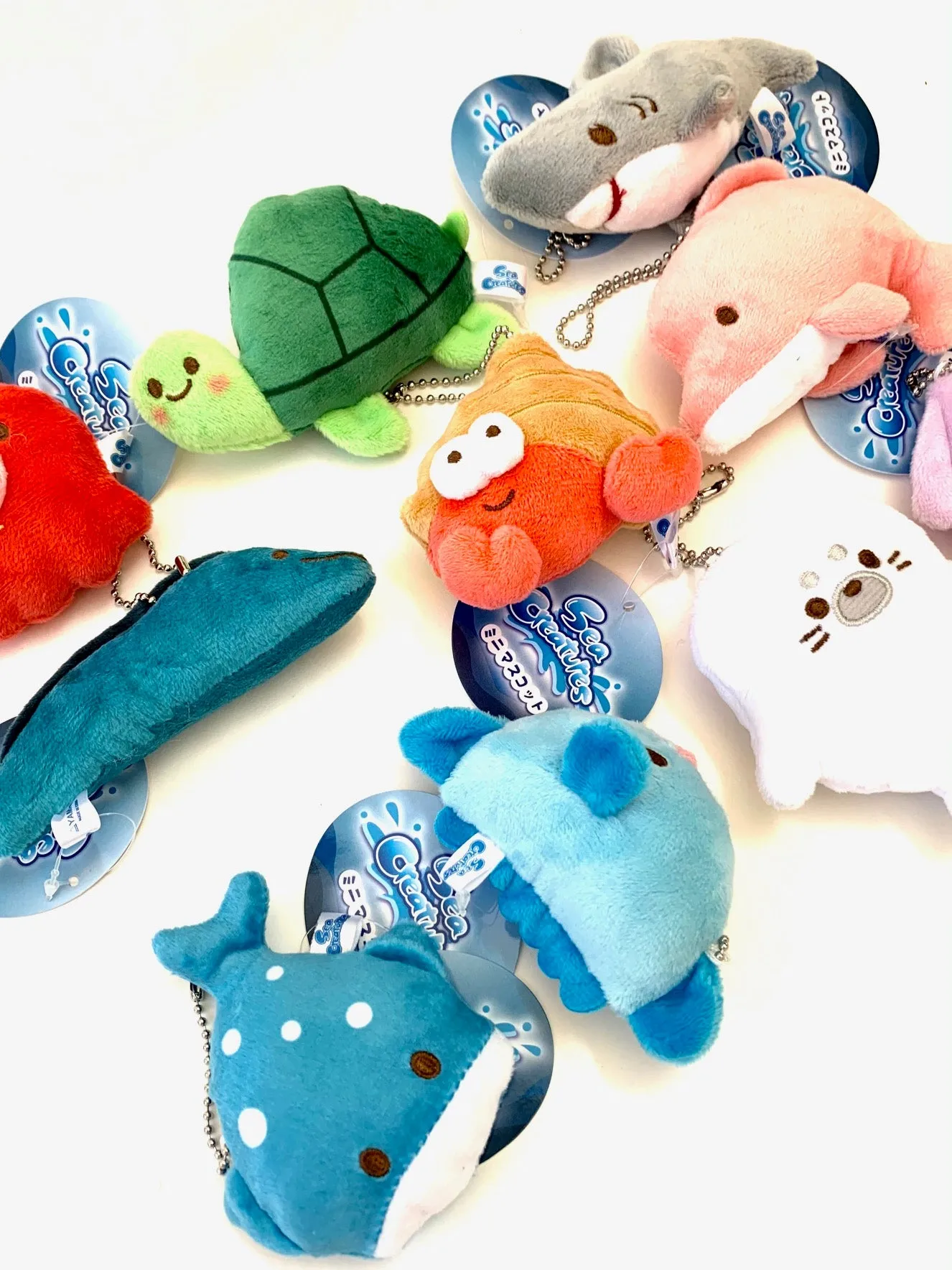 X 63230 Sea Life Mini Plush Charms-DISCONTINUED