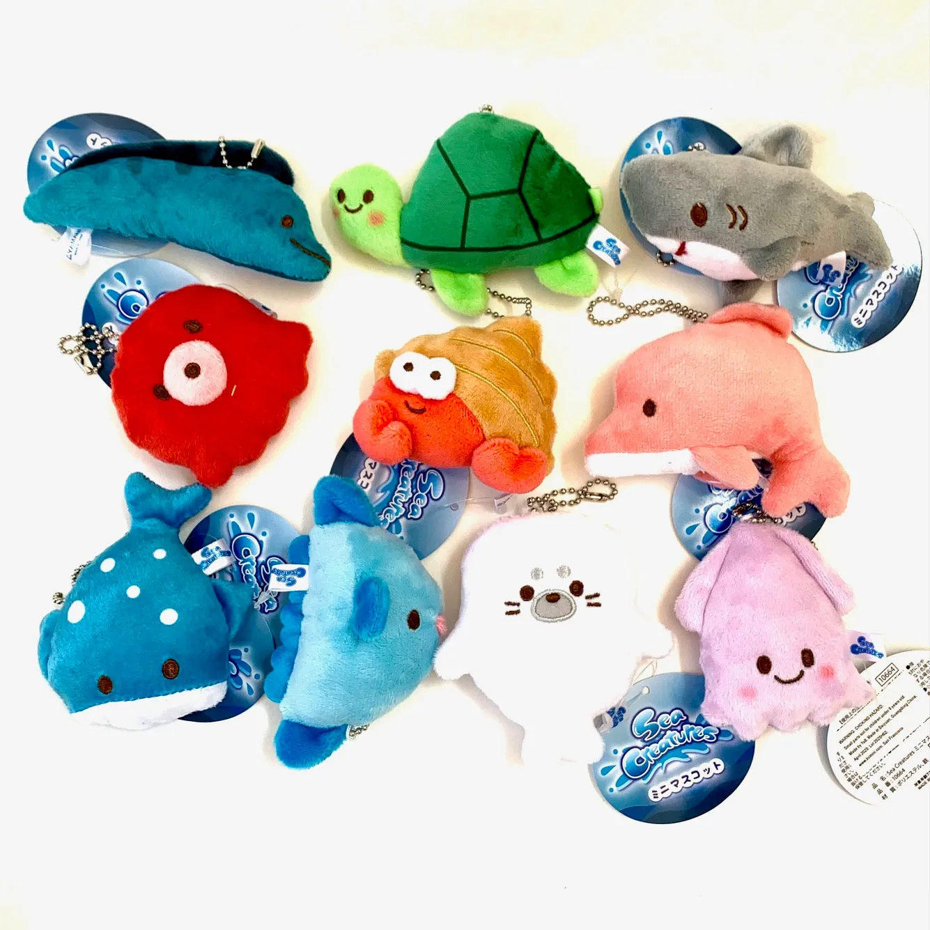 X 63230 Sea Life Mini Plush Charms-DISCONTINUED