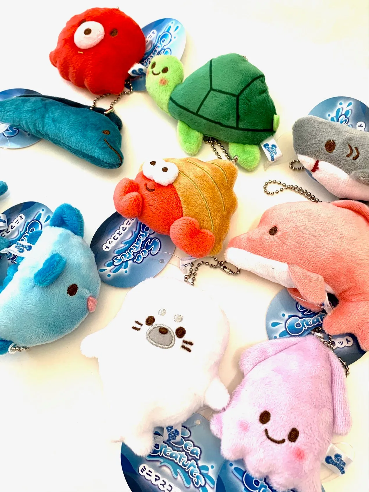 X 63230 Sea Life Mini Plush Charms-DISCONTINUED