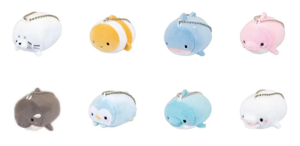 X 63234 Mini Sea Life Plush Charms-DISCONTINUED