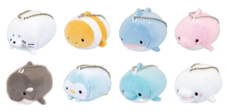 X 63234 Mini Sea Life Plush Charms-DISCONTINUED