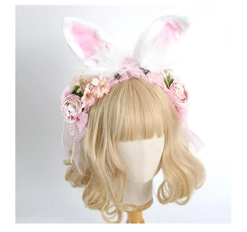 Xiaogui~Elegant Lolita Floral Lace Handmade Headband
