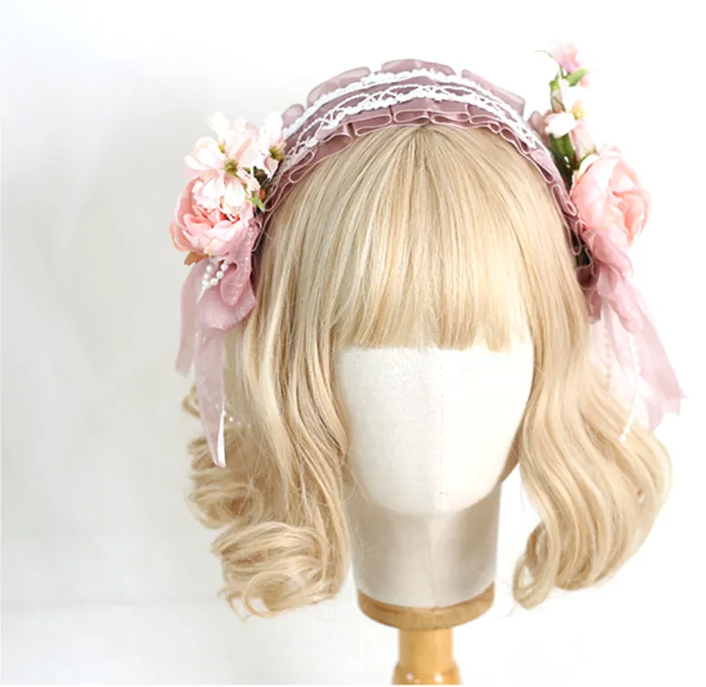 Xiaogui~Elegant Lolita Floral Lace Handmade Headband