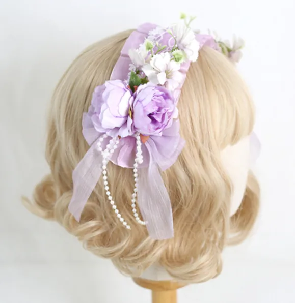 Xiaogui~Elegant Lolita Floral Lace Handmade Headband