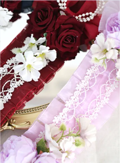 Xiaogui~Elegant Lolita Floral Lace Handmade Headband