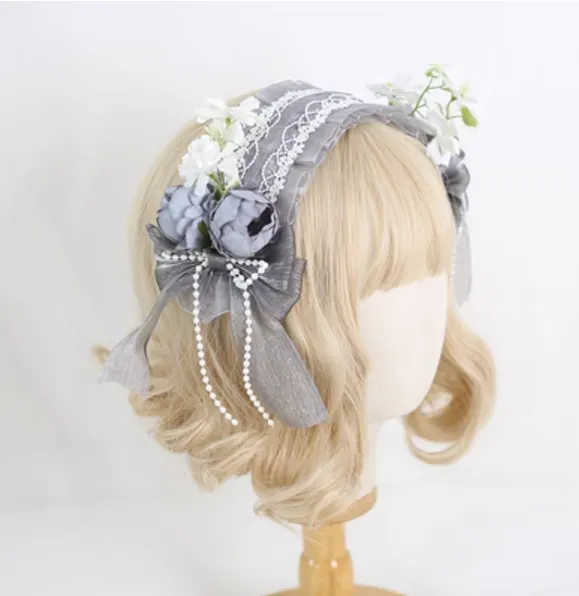 Xiaogui~Elegant Lolita Floral Lace Handmade Headband
