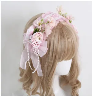 Xiaogui~Elegant Lolita Floral Lace Handmade Headband