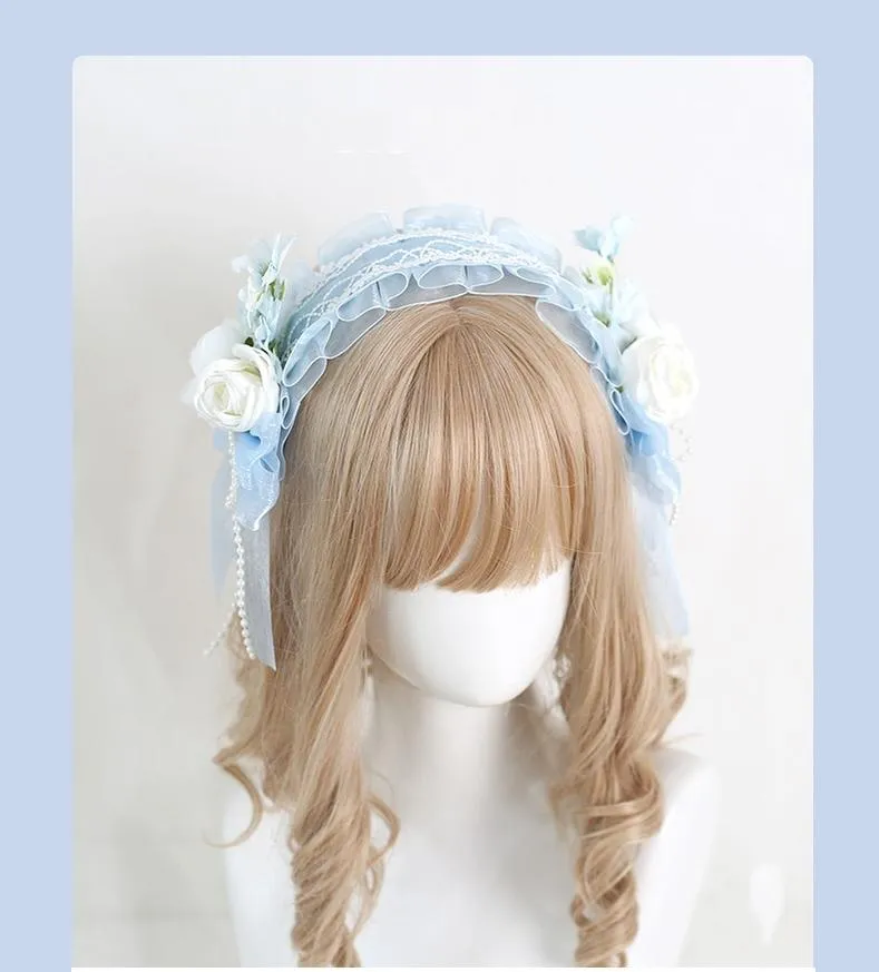 Xiaogui~Elegant Lolita Floral Lace Handmade Headband