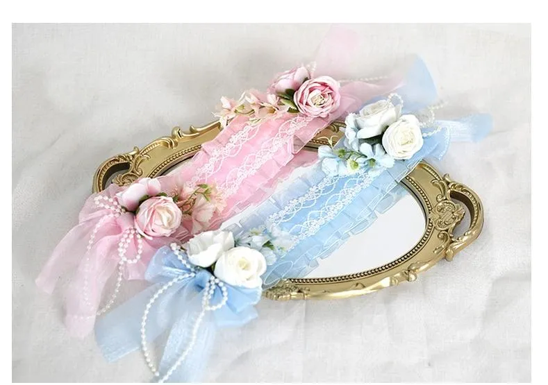 Xiaogui~Elegant Lolita Floral Lace Handmade Headband