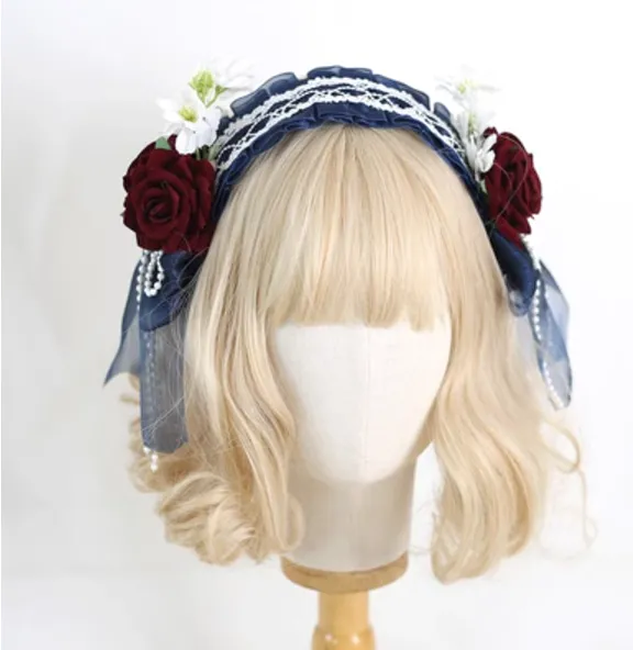 Xiaogui~Elegant Lolita Floral Lace Handmade Headband