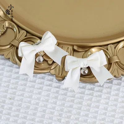 Xiaogui~Sweet Japan Fashion Lolita Bell Bow Clip