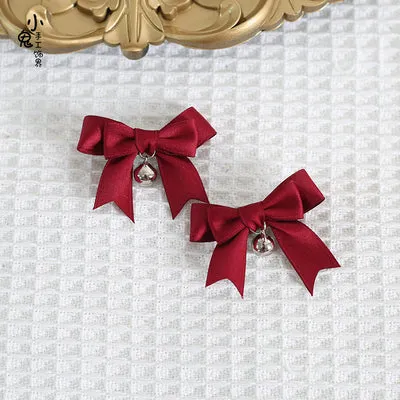 Xiaogui~Sweet Japan Fashion Lolita Bell Bow Clip