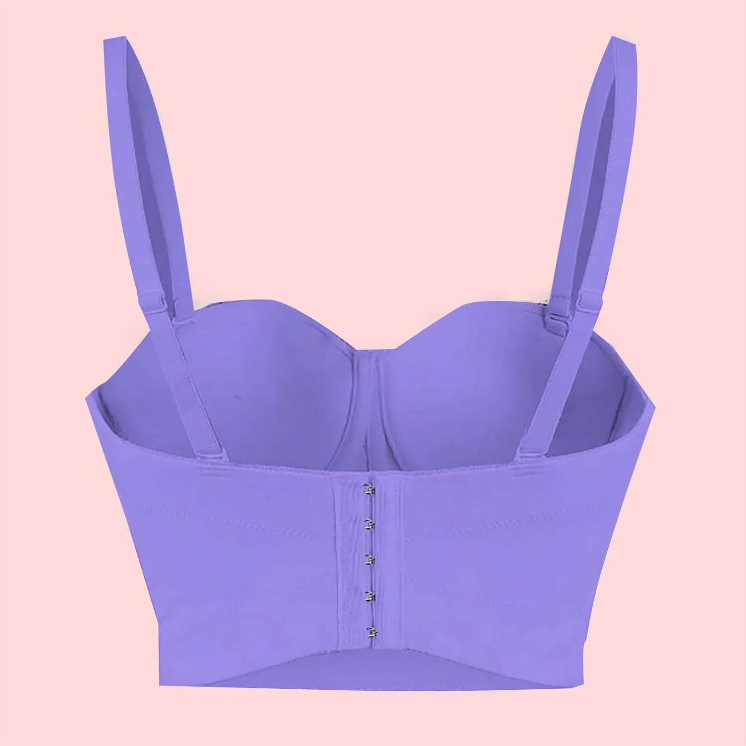 Xiaojmake Women's Pearls Beaded Bustier Corset Crop Top Sexy Longline Push Up Bralette Club Party Sexy Cami Tops Vest