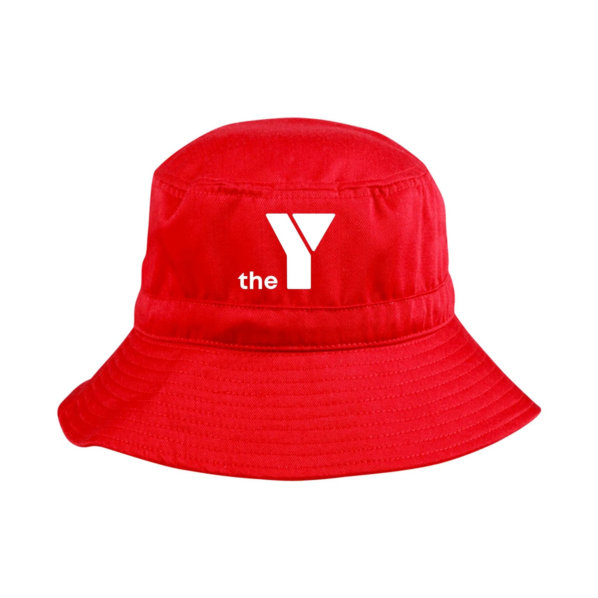 Y Bucket Hat with Toggle - Red