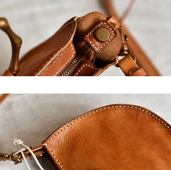 YAAGLE Fashion Metal Handles Genuine Leather Cross Body Bag YG377