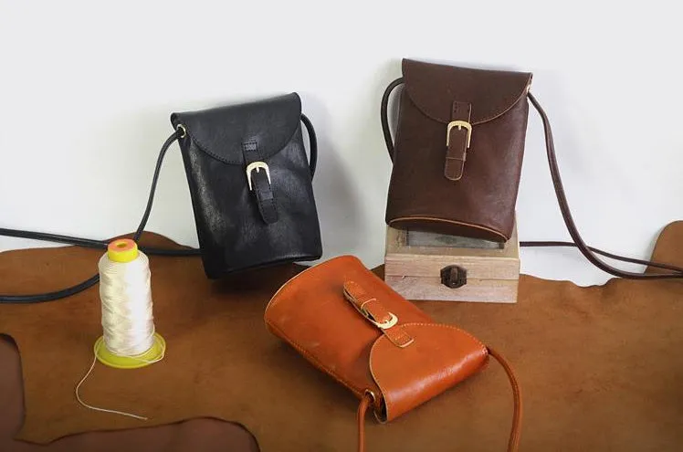YAAGLE Girls' Portable Tanned Leather Mini Phone Bag YGG21866