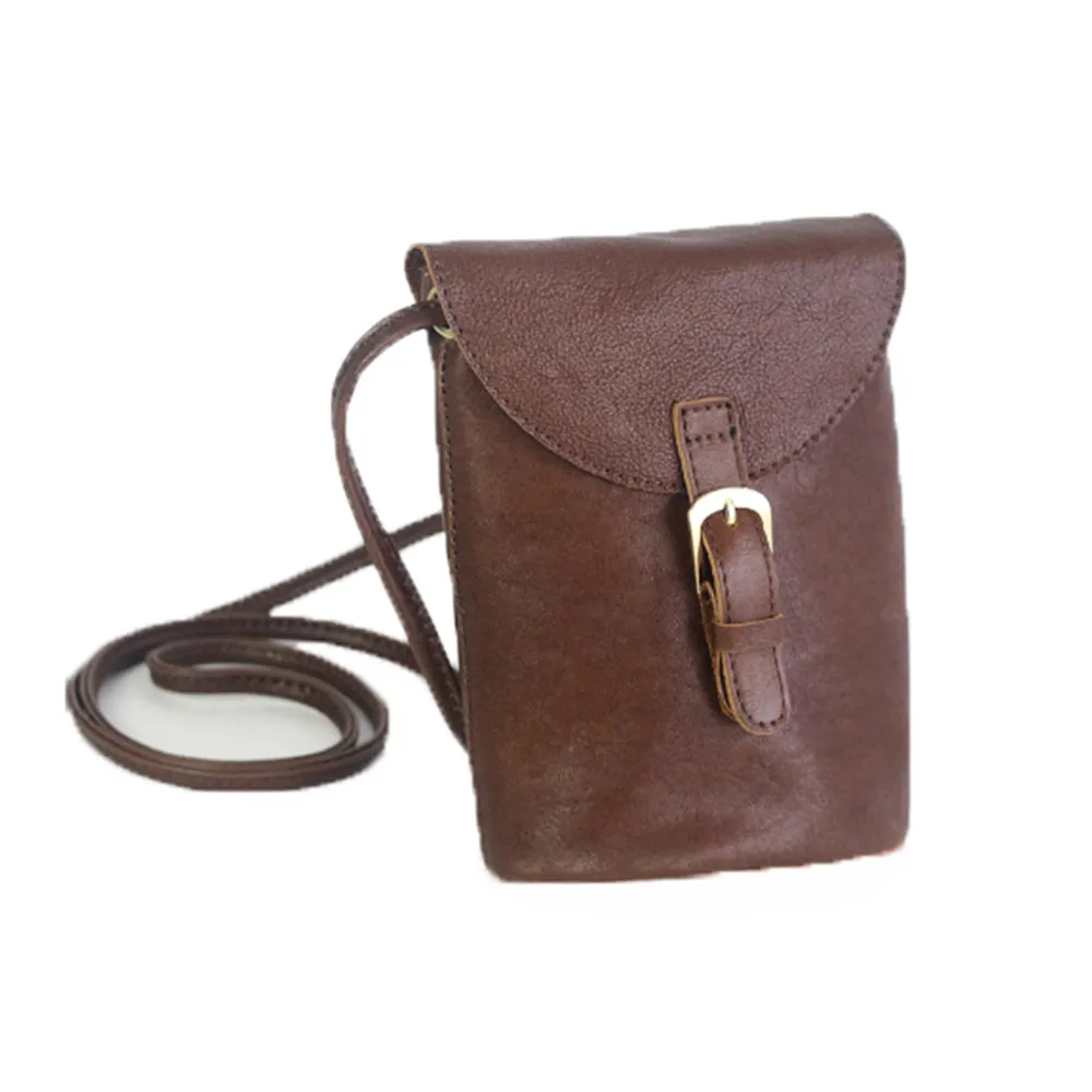 YAAGLE Girls' Portable Tanned Leather Mini Phone Bag YGG21866