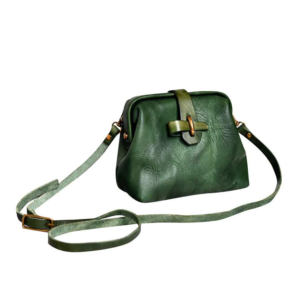 YAAGLE Women Vintage Vegetable Soft Tanned Leather Shoulder Bags YG291