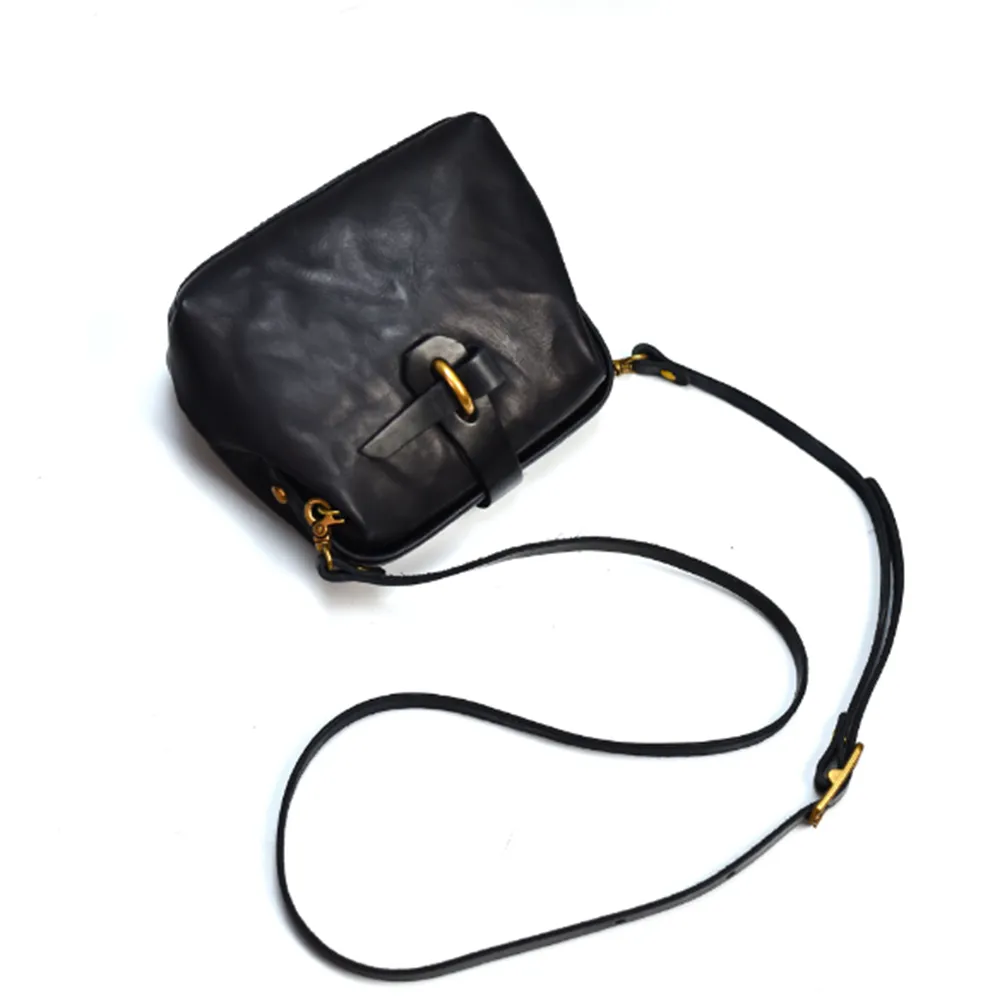 YAAGLE Women Vintage Vegetable Soft Tanned Leather Shoulder Bags YG291