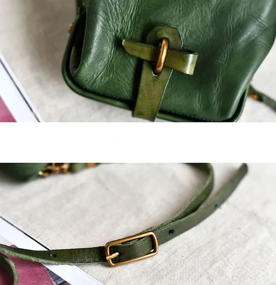 YAAGLE Women Vintage Vegetable Soft Tanned Leather Shoulder Bags YG291