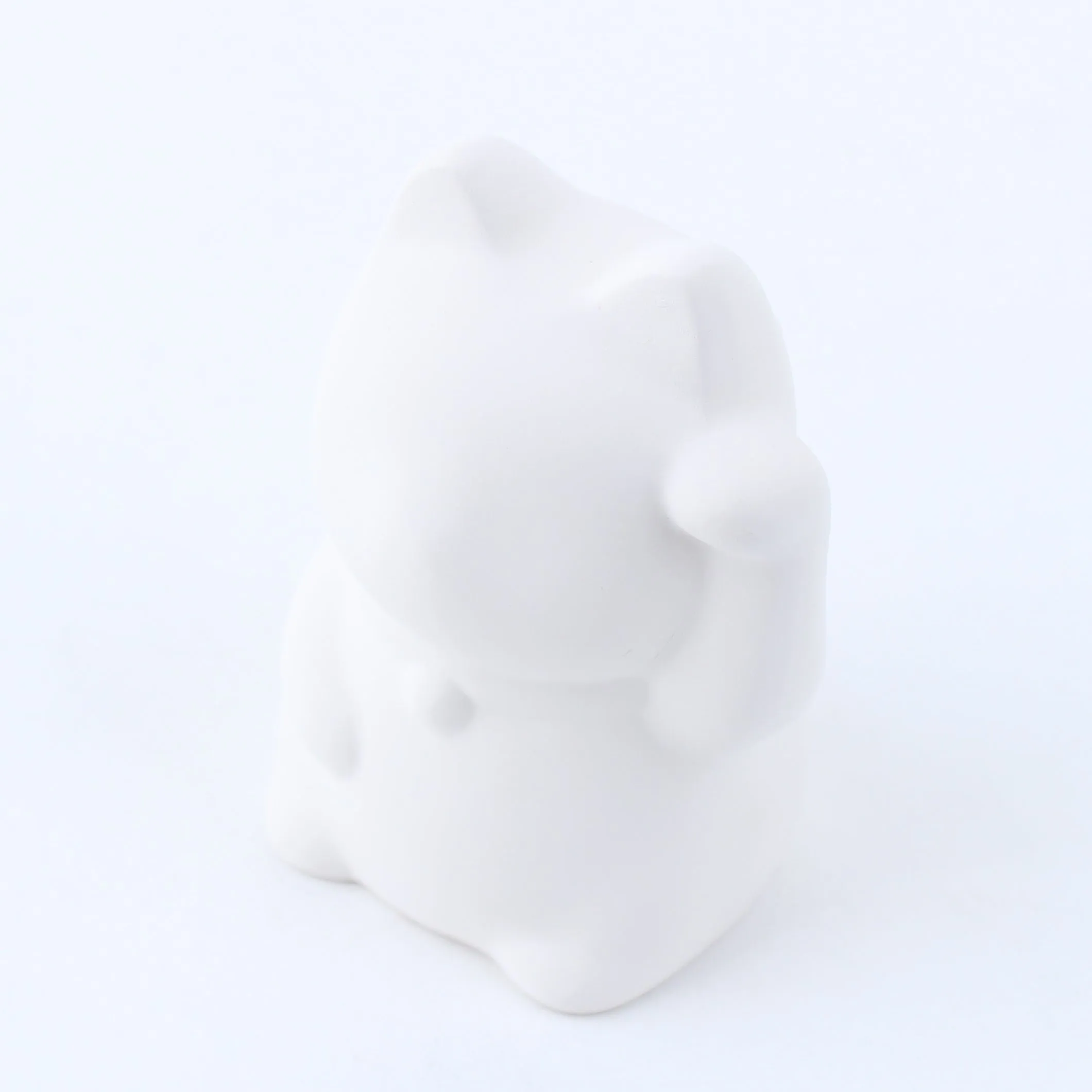 Yakushigama Ceramic Lucky Cat Coin Bank Left Paw Raised