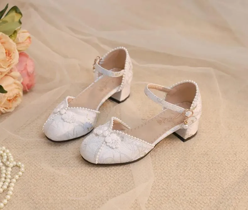 Yana~Heart Jade Yana~Qi Lolita Shoes Chunky Heels