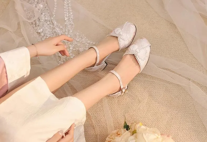 Yana~Heart Jade Yana~Qi Lolita Shoes Chunky Heels