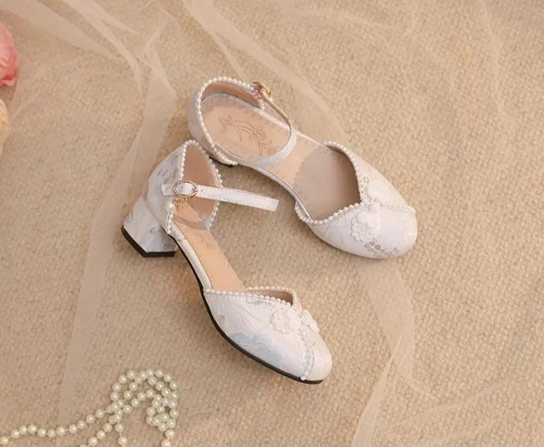 Yana~Heart Jade Yana~Qi Lolita Shoes Chunky Heels