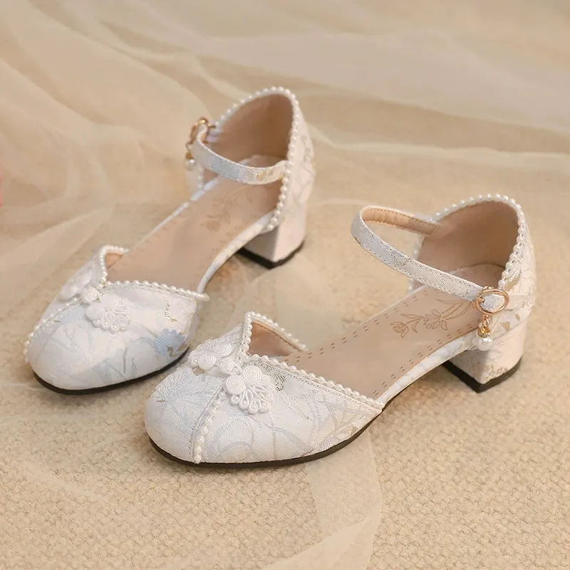 Yana~Heart Jade Yana~Qi Lolita Shoes Chunky Heels