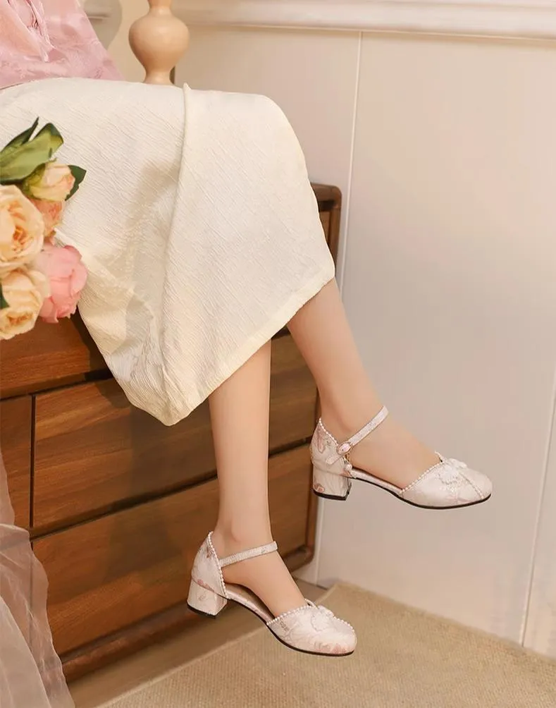 Yana~Heart Jade Yana~Qi Lolita Shoes Chunky Heels