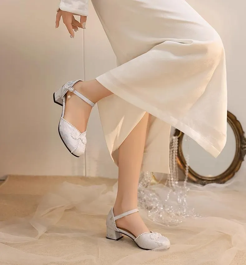 Yana~Heart Jade Yana~Qi Lolita Shoes Chunky Heels